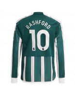 Manchester United Marcus Rashford #10 Venkovní Dres 2023-24 Dlouhý Rukáv